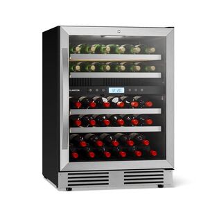 Klarstein VeroSteel beépíthető borhűtő | 2 hűtőzóna | 129 liter | 43 palack | 60 cm kép