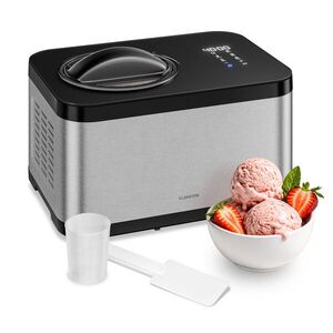 Klarstein VeroSteel jégkrémkészítő kompresszorral | 1, 5 l | 150 W | 4 program | érintővezérlés kép