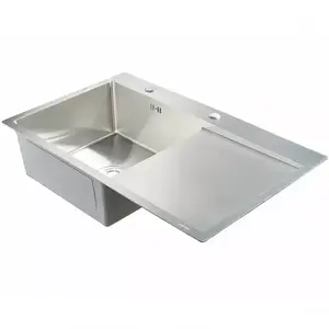 Mosogató Nil 1-kamrás 780x480x190 lefolyó + szifón kép