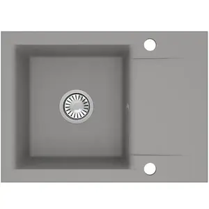 Gránit mosogató Pico 2 szürke 59x46 kép