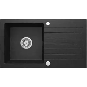 Gránit mosogató Pico 2 fekete 7760x440 kép