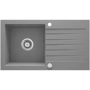 Gránit mosogató Pico 2 szürke 760x440 kép