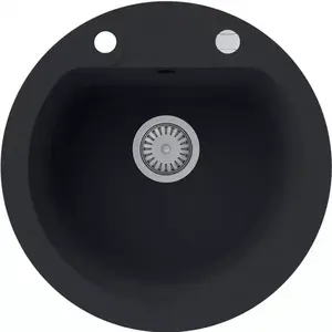 Mosogató Granit 1K 510x510 fekete kép