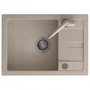 Mosogatótálca Go-Smart bézs 62x44x17.5 + akkumulátor + szifon kép