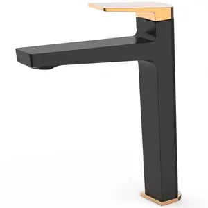 Csaptelep mosdókagylóhoz magas Royal Black Rose Gold kép