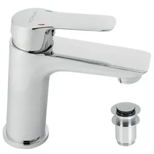 Mosdó csaptelep lefolyóval 54002.0 Metalia 54 króm kép