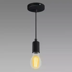 Lámpa Uno E27 CLG Black 03811 LW1 kép