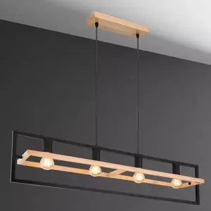Csillár 15575-4H fa LW4 kép