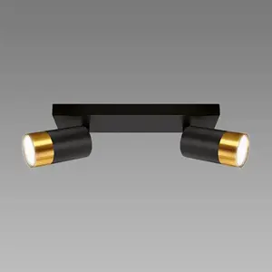 Lámpa PUZON SPT GU10 2L BLACK/GOLD 04125 LS2 kép