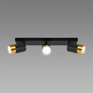 Lámpa PUZON SPT GU10 3L BLACK/GOLD 04127 LS3 kép