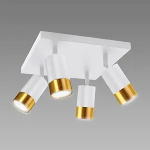 Lámpa PUZON SPT GU10 4D WHITE/GOLD 04128 LS4 kép