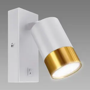 Lámpa PUZON WLL GU10 WHITE/GOLD 04132 LS1 kép