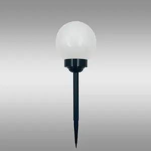 Napelemes lámpa LABDA 15CM BLACK EKO0588 kép