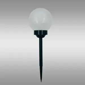 Napelemes lámpa LABDA 20CM BLACK EKO0589 kép
