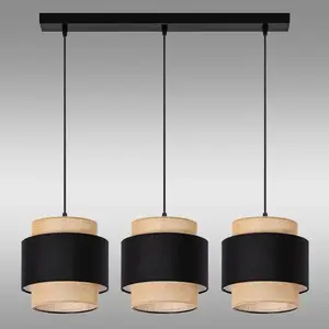 Lámpa W-L 1204/3 JUTE/BLACK LW3 kép