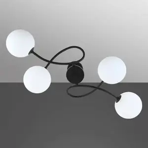 Lámpa ROTOLO 11737 BLACK 4XG9 kép