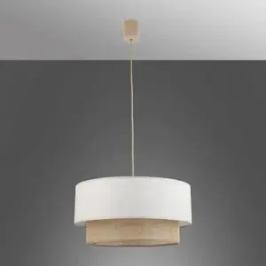 Lámpa DUO 11749 MINI JUTA LINEN 1XE27 kép