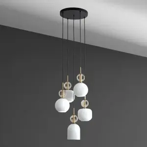Lámpa SOPHIA COGNAC WHITE 11593 PL5 kép