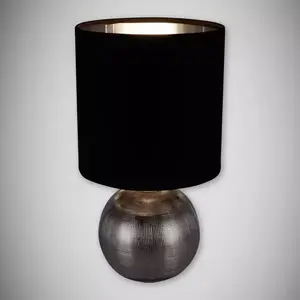 Lámpa Perlo E14 ezüst/fekete 03290 LB kép
