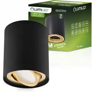 Lámpa Amat 84mm Black/Gold O K1 kép