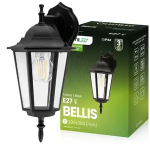 Kerti lámpa BELLIS E27 Black KD1 kép