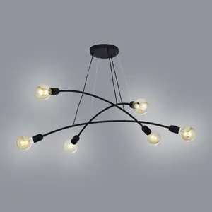 Lámpa Helix 2726 Black Lw6 kép