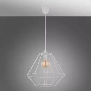 Diamond fehér függőlámpa kép