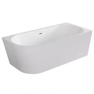 Szabadon álló Kád sarok Zoya 170/80 J+Klik-Klak téglalap alakú túlfolyóval Slim króm kép