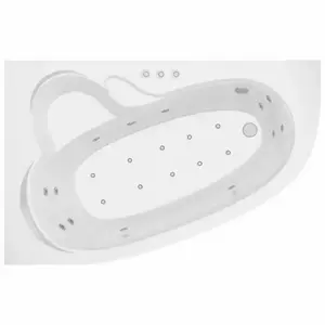Hidromasszázs kád Madura 170/110 L 12DW+10DP pneumatikus vezérlés kép