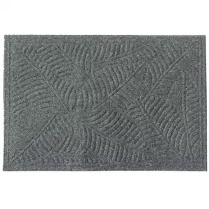 Lábtörlő textile 45x70 szürke levél kép