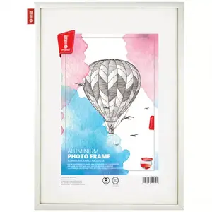 Aluminium fotókeret ezüst színű 32x22 cm kép