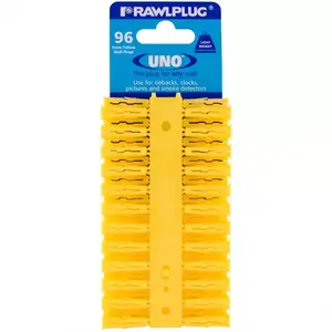 Univerzális tipli uno zsalu sárga 5x24mm (96 db) kép