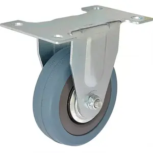 Rögzített kerék 100mm/65kg, szürke gumi kép