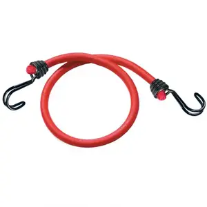 Összehúzó gumi Master Lock 60 cm mindkét oldalán horoggal fejeződik be, teljes 2db kép