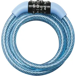 Kerékpár zár lanko , kódokat 1, 2 m x 8mm kép