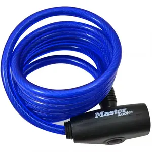 Kerékpár zár lanko 1, 8 m x 8mm kulcsrakész kép