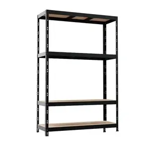 Fém tárolóállvány NERO II 180x120x45 4 polc/300kg fekete kép