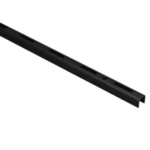 Egyes soros léce 18x12 mm hossz 2000 mm fekete matt kép