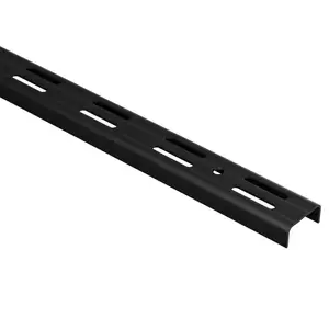 Két soros léce 25x12 mm hossz 2000 mm fekete matt kép
