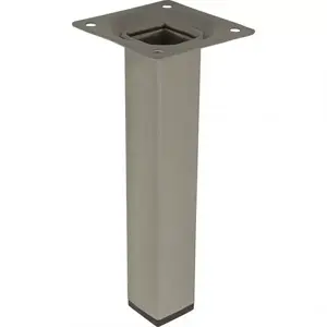 Szögletes bútorláb 15 cm szürke kép
