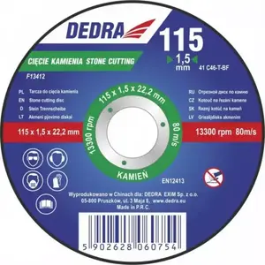 Kővágó tárcsa 115x3, 0x22, 2 kép