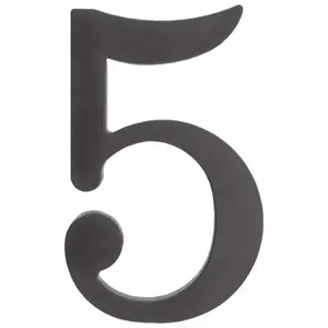 Fekete műanyag szám 5 kép