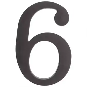 Fekete műanyag szám 6 kép