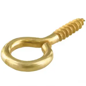 Csavarozható horog szemmel sárgaréz 10x06x2, 0mm kép
