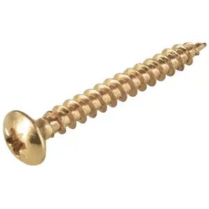 Csavarok kerek fejjel sárga krómozott 3, 0x25mm kép