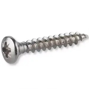 Csavarok kerek fejjel nikkelezve 3, 5x30mm kép