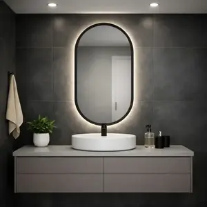 Tükör 74 LED ovális cz 50x90 kép