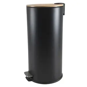 Szemetes 30 l-es matt fekete kép