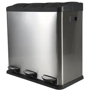 Szemetes 60 l (3x20 l) ezüst matt kép