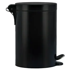 Szemetes 3 l fekete kép